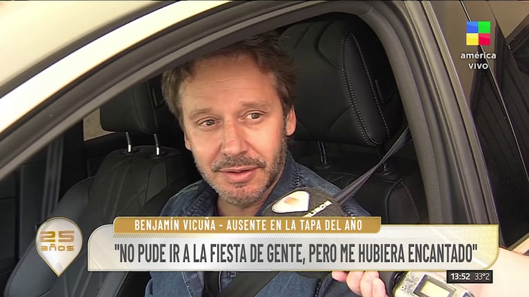 Benjamín Vicuña en Intrusos (Foto: captura de América).