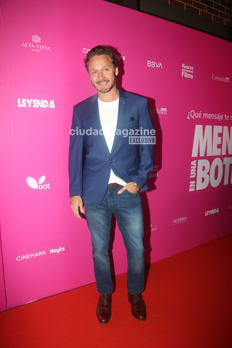 Benjamín Vicuña en la presentación de su película, El Mensaje en la Botella (Foto: Movilpress).