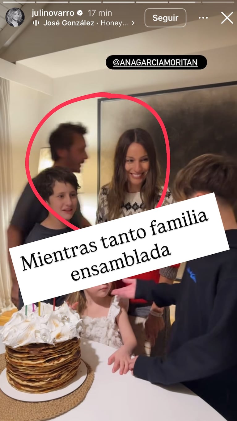 Benjamín Vicuña estuvo en el cumpleaños de Anita García Moritán | Créditos: Instagram @julinovarro