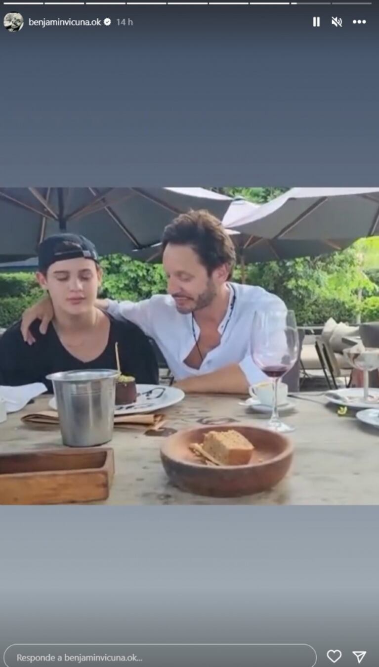Benjamín Vicuña festejó su cumpleaños con sus hijos y compartió el dulce álbum de fotos