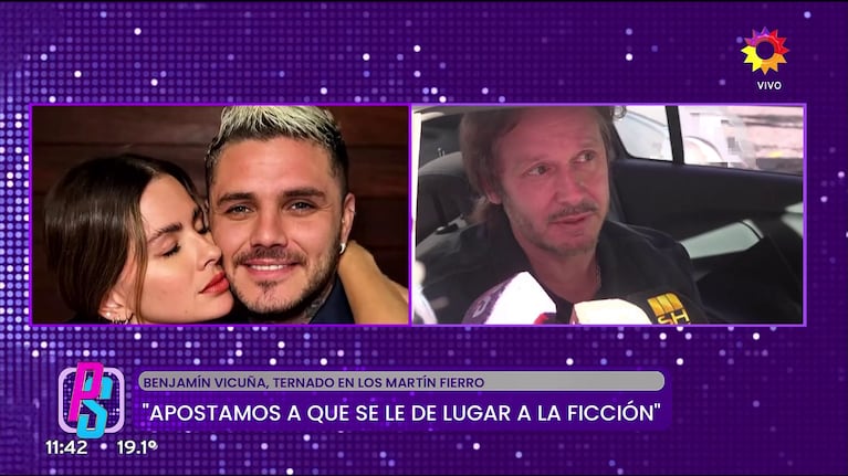 Benjamín Vicuña habló de la China Suárez en Puro Show (Foto: captura de eltrece).