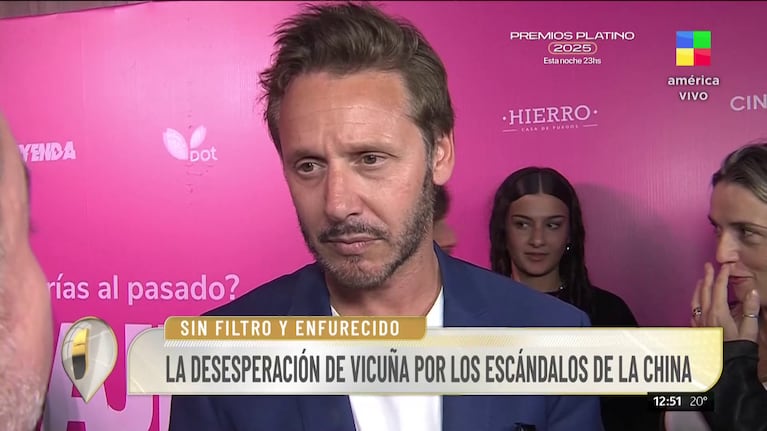 Benjamín Vicuña habló en Intrusos (Foto: captura de América).