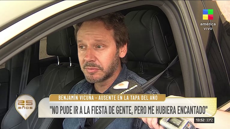 Benjamín Vicuña habló en Intrusos (Foto: captura de América).