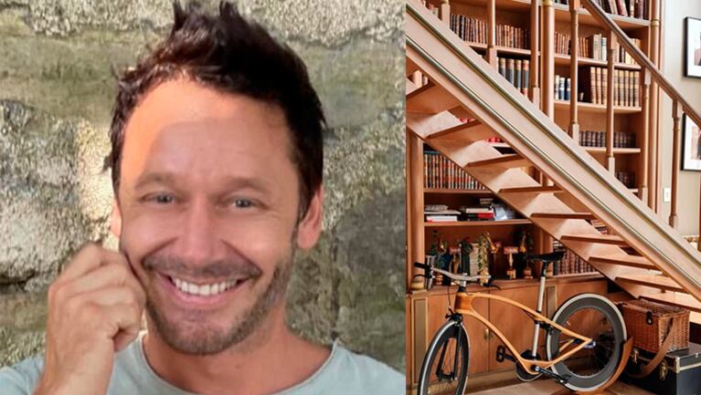 Benjamín Vicuña instaló una hamaca en el living de su casa y mostró cómo le quedó.