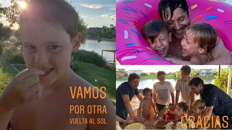  Benjamín Vicuña le celebró el cumpleaños a su hijo Bautista junto a sus hermanos: Vamos. Otra vuelta al sol