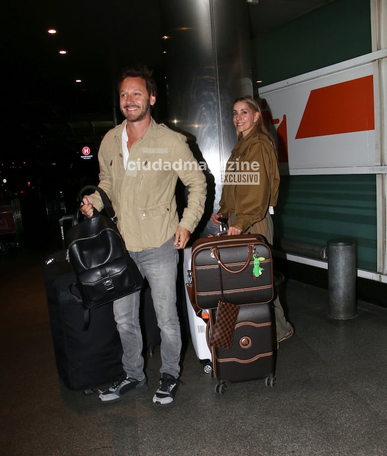 Benjamín Vicuña llegó a Argentina con Anita Espasandín (Foto: Movilpress).