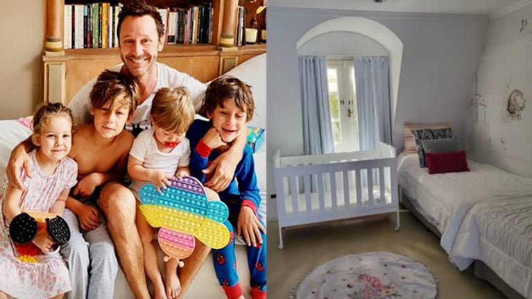Benjamín Vicuña mostró cómo decoró el cuarto de sus hijos en su nueva casa.