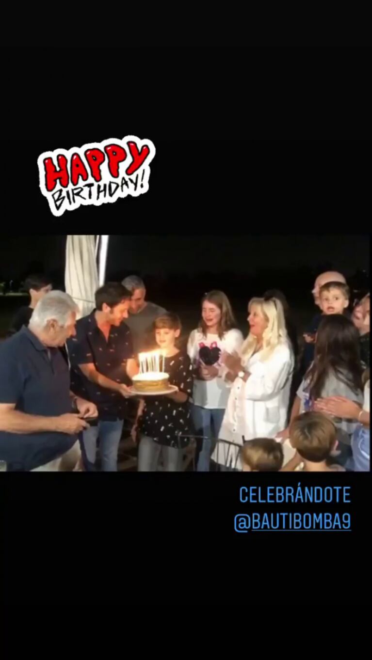 Benjamín Vicuña mostró el festejo de cumpleaños de su hijo Bautista: el tierno comentario de China Suárez