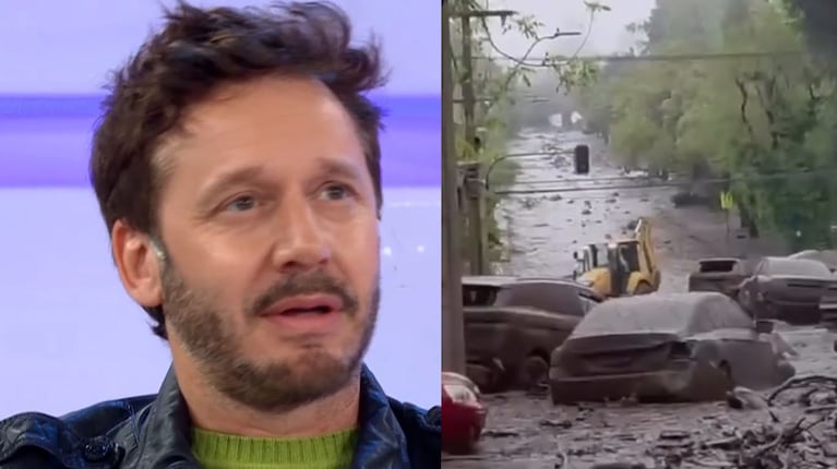 Benjamín Vicuña reaccionó al impactante aluvión en Chile (captura de eltrece e Instagram)