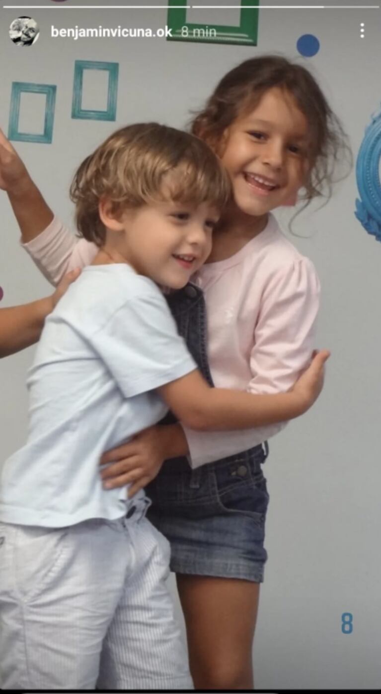 Benjamín Vicuña recordó a su hija Blanca con una tierna foto junto a su hermano Bautista