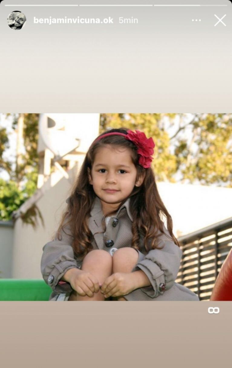 Benjamín Vicuña recordó a su hija Blanca con unas sentidas imágenes en sus redes sociales 