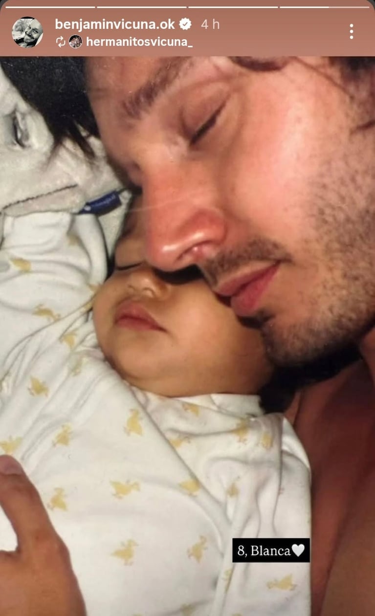 Benjamín Vicuña recordó a su hija Blanca (Foto: Instagram/@benjaviminvicuña.ok)