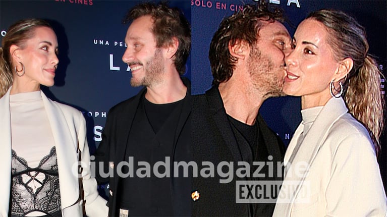 Benjamín Vicuña y Anita Espasandín en un estreno de cine, súper cómplices (Fotos: Movilpress).