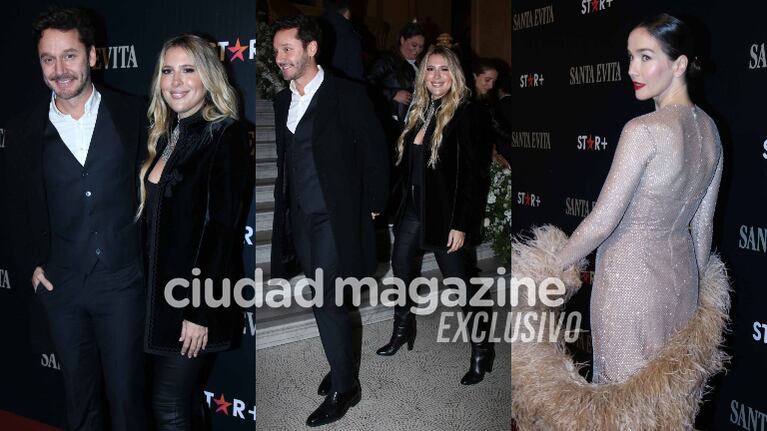 Benjamín Vicuña y Eli Sulichín estuvieron en la presentación de Santa Evita. Foto: Movilpress