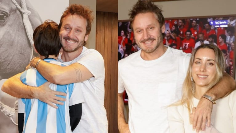 Benjamín Vicuña y su familia. Fotos: prensa