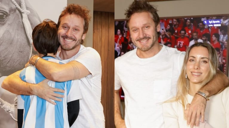 Benjamín Vicuña y su familia. Fotos: prensa