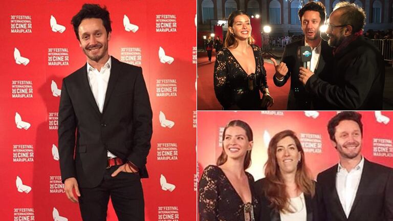 Benjamín Vicuña y su primera aparición pública tras la separación de Pampita (Foto: Twitter y TV Pública)