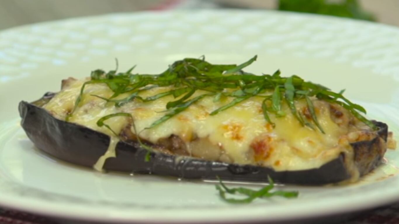 berenjenas, rellenas, gratinadas