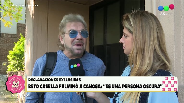 Beto Casella contra Viviana Canosa. (Foto: A la Barbarossa)
