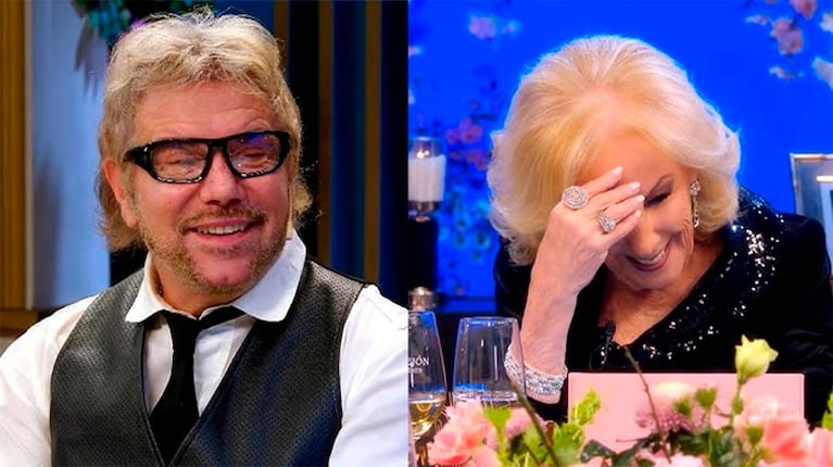 Beto Casella en la mesa de Mirtha Legrand (Foto: capturas de La Noche de Mirtha).