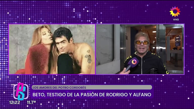 Beto Casella habló del romance de Graciela Alfano y Rodrigo durante la tapa de una revista (Foto: captura de eltrece).