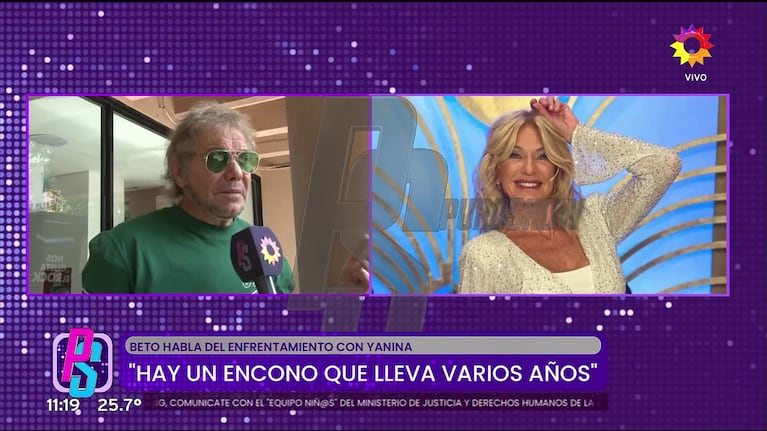 Beto Casella habló en Puro Show de su pelea con Yanina Latorre (Foto: captura de eltrece).