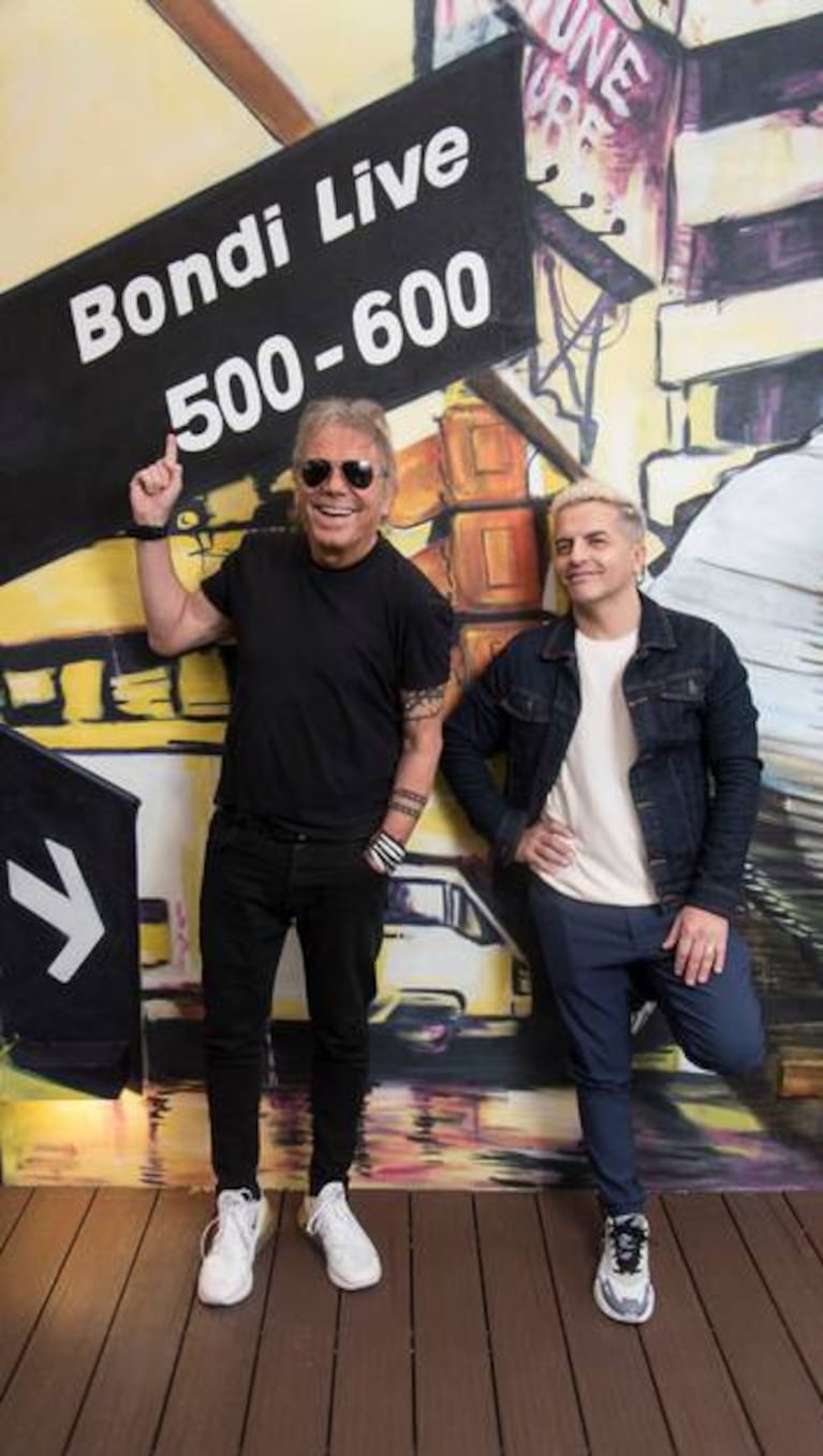 Beto Casella y Ángel de Brito. (Foto: @@bondi_liveOK)