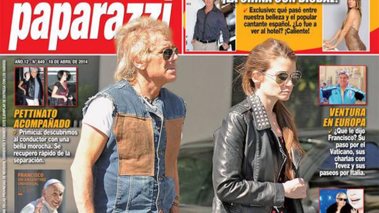 Beto Casella y Carolina Wyler, juntos. (Fotos: revista Paparazzi)
