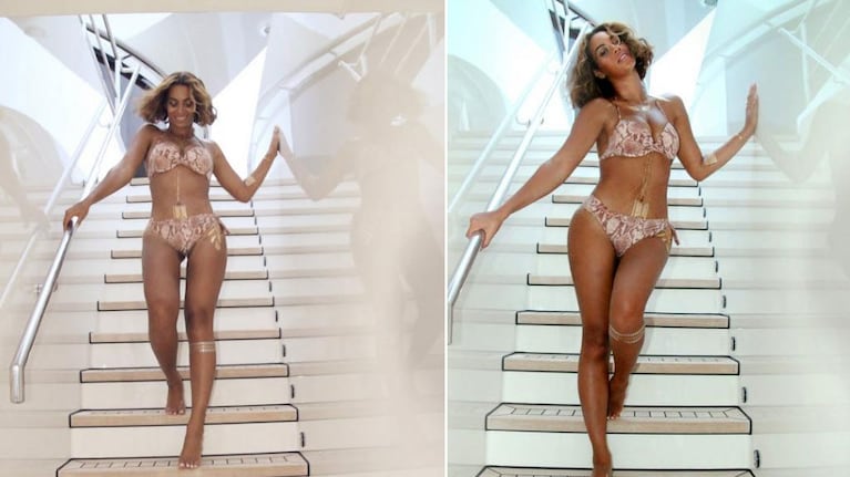 Beyoncé: un nuevo papelón de la cantante con el Photoshop para tener "thigh gap". (Foto: Tumblrm)