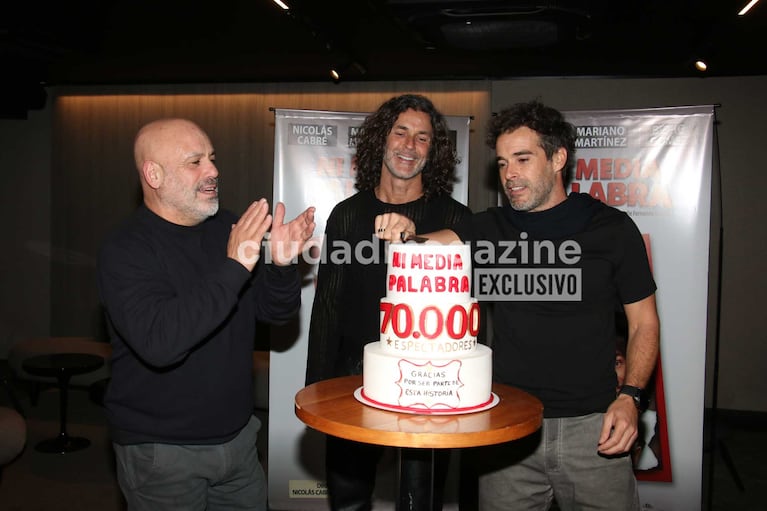 Bicho Gómez, Mariano Martínez y Nicolás Cabré (Foto: Movilpress)