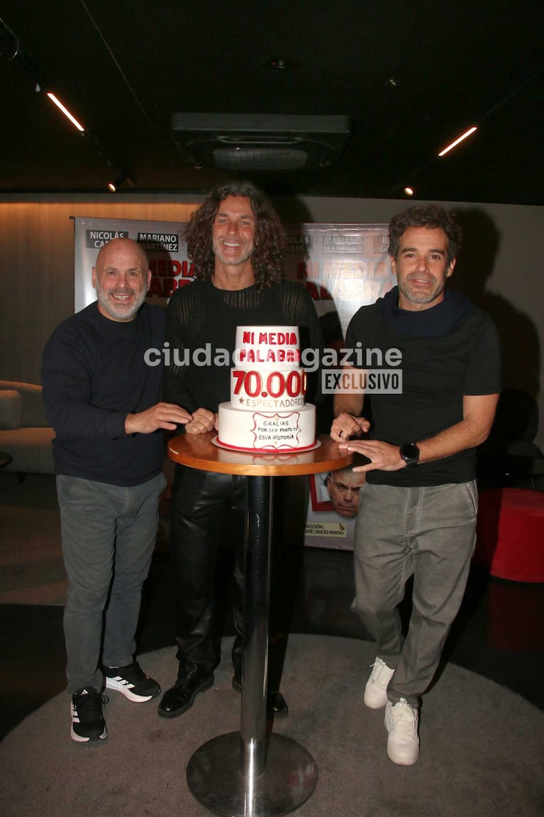 Bicho Gómez, Mariano Martínez y Nicolás Cabré (Foto: Movilpress)