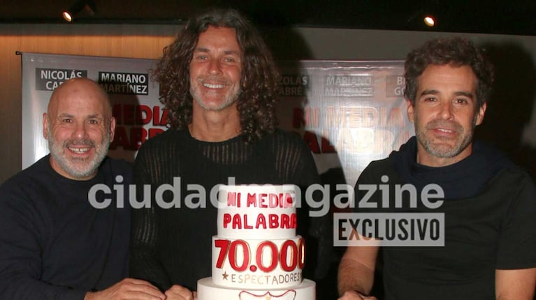 Bicho Gómez, Mariano Martínez y Nicolás Cabré (Foto: Movilpress)