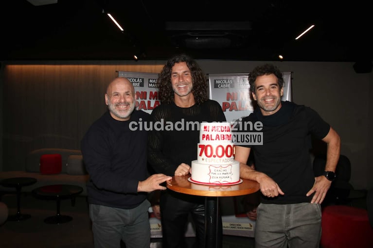 Bicho Gómez, Mariano Martínez y Nicolás Cabré (Foto: Movilpress)