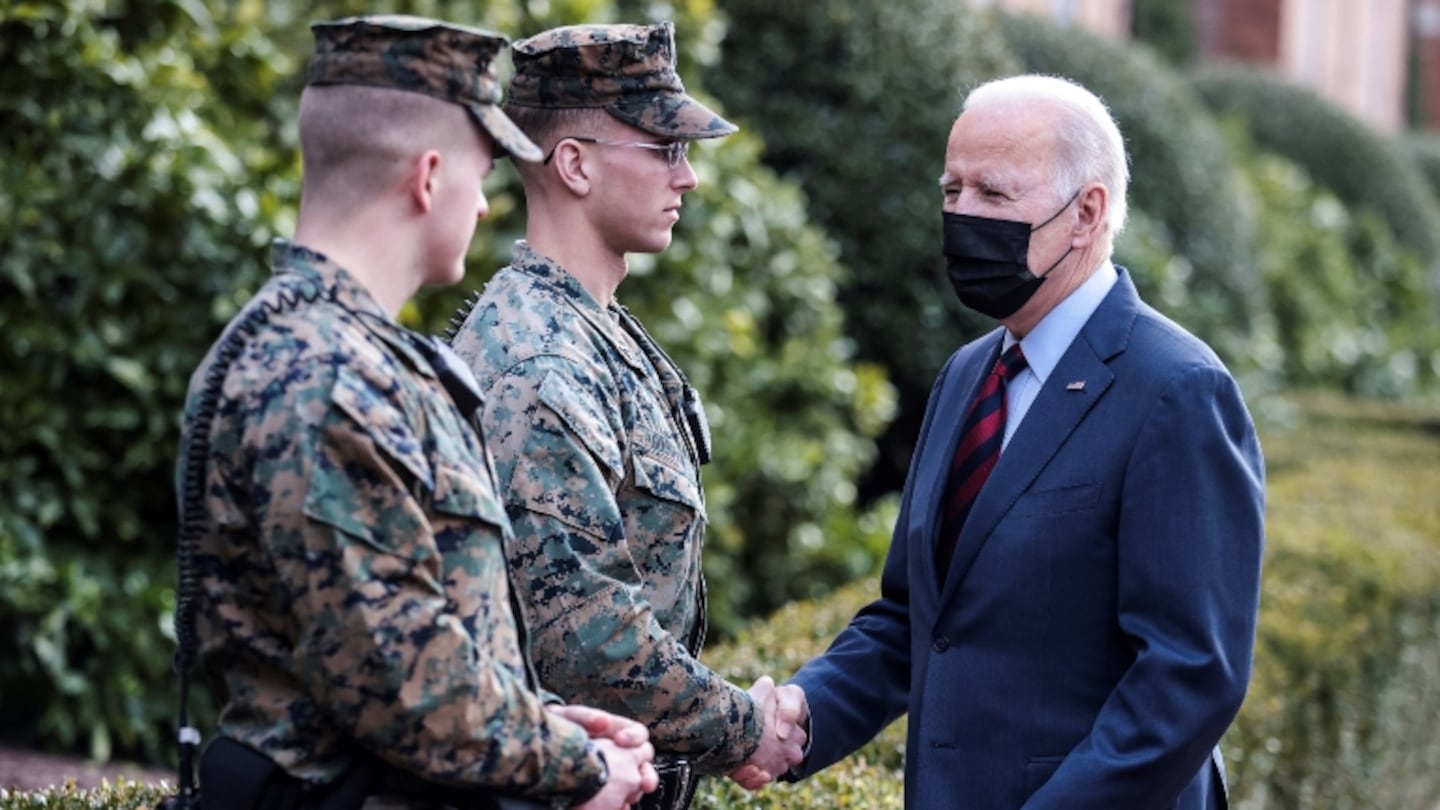 Biden "no tiene intención" de desplegar fuerzas de EEUU o la OTAN en Ucrania. Foto: EFE.