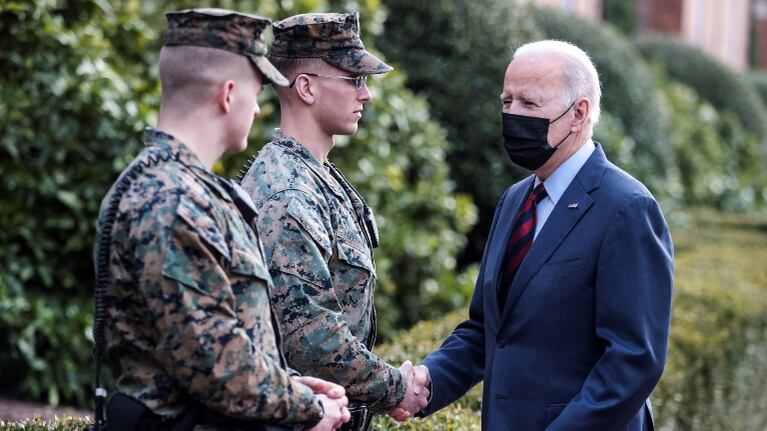 Biden "no tiene intención" de desplegar fuerzas de EEUU o la OTAN en Ucrania. Foto: EFE.