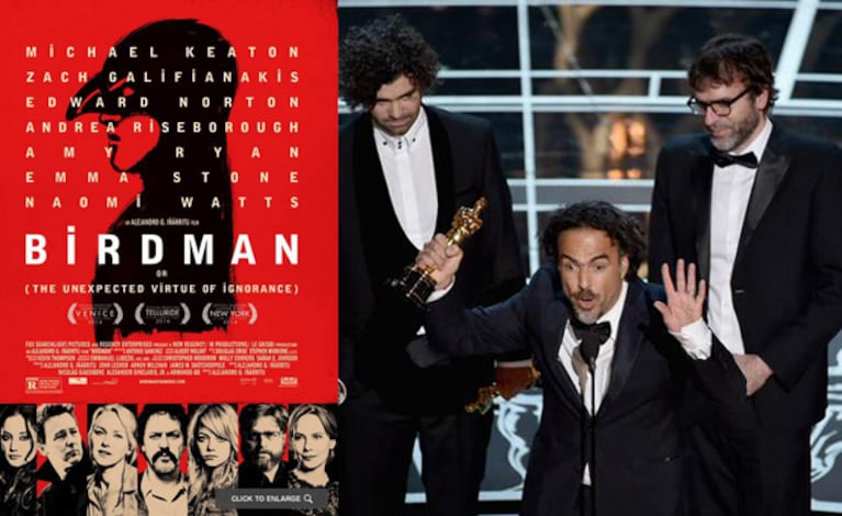 Birdman, la mejor película de los Oscar 2015. (Foto: web)