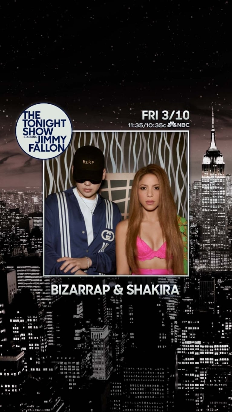 Bizarrap desembarca en el show de Jimmy Fallon junto a Shakira