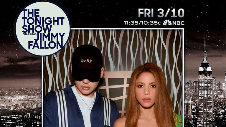 Bizarrap desembarca en el show de Jimmy Fallon junto a Shakira