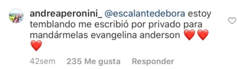 Bochornosa acusación de un tuitero contra Evangelina Anderson que se hizo viral: ¿usó una cuenta falsa para fingir que ayudaba en plena pandemia?