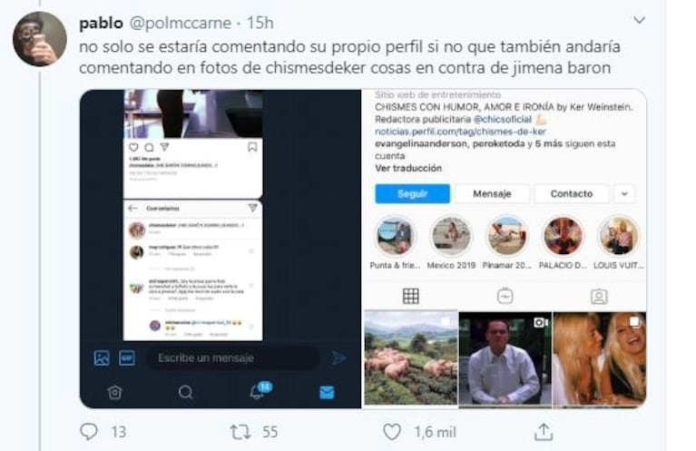 Bochornosa acusación de un tuitero contra Evangelina Anderson que se hizo viral: ¿usó una cuenta falsa para fingir que ayudaba en plena pandemia?