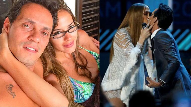 ¡Bomba internacional! ¿Por este beso con Jennifer Lopez, Marc Anthony se separó de su mujer?