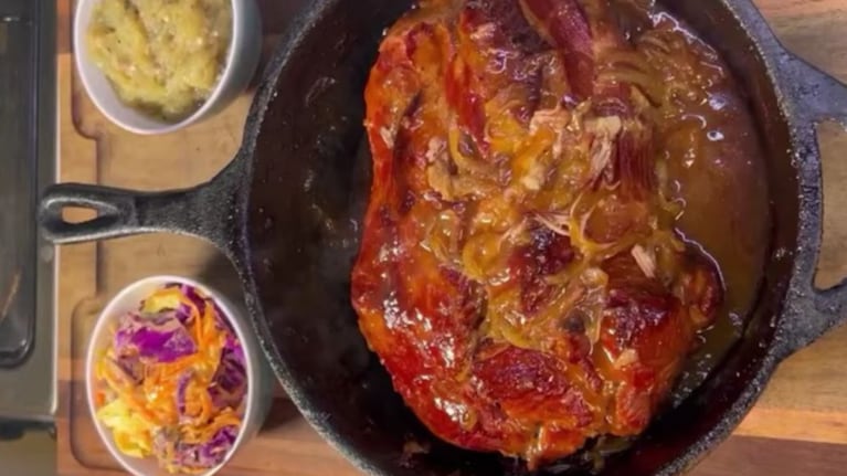 Bondiola con chutney de berenjena y manzana: una receta para sacar en días especiales
