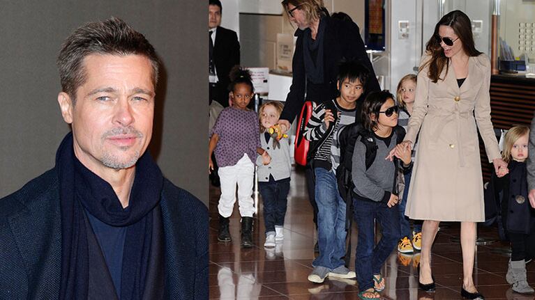 Brad Pitt la acusó a Angelina Jolie de poner en riesgo la privacidad de sus hijos. Foto: AFP.