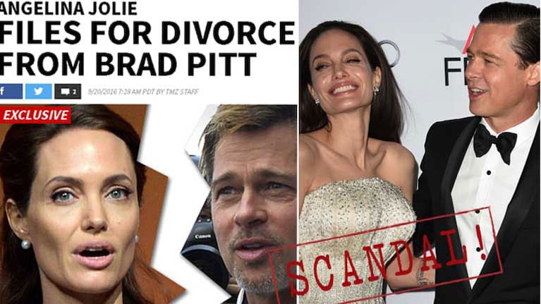 Brad Pitt y Angelina Jolie, ¡separados! (Fotos: TMZ y Web).