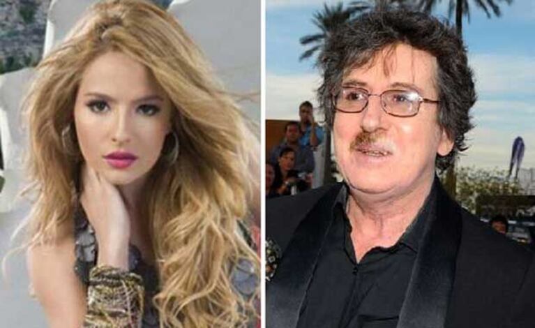 Brenda Asnicar y un “palito” para Charly García. (Foto: Web)