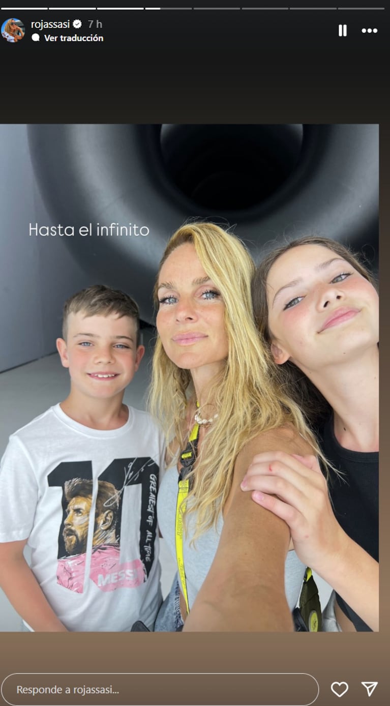 Brenda Gandini, Paula Chaves y Sabrina Rojas viajaron con sus familias a Miami.