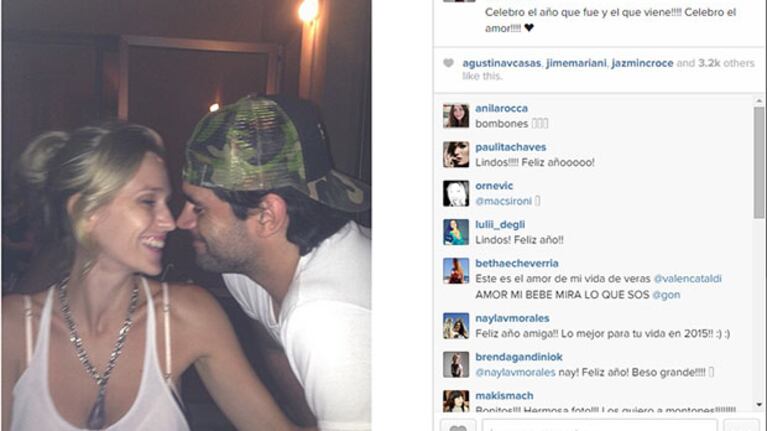 Brenda Gandini y Gonzalo Heredia, mimosos en las redes sociales (Foto: Instagram).