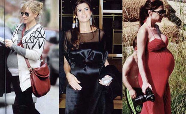 Brenda, Juliana y Victoria, mamás famosas y cool (Foto: revista ¡Hola! Argentina)