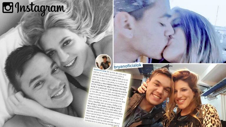 Brian Lanzelotta y un romántico mensaje para Marian Farjan. (Foto: Instagram)