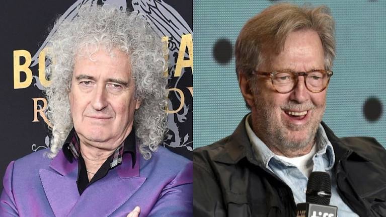 Brian May cuestionó la postura antivacunas de Eric Clapton